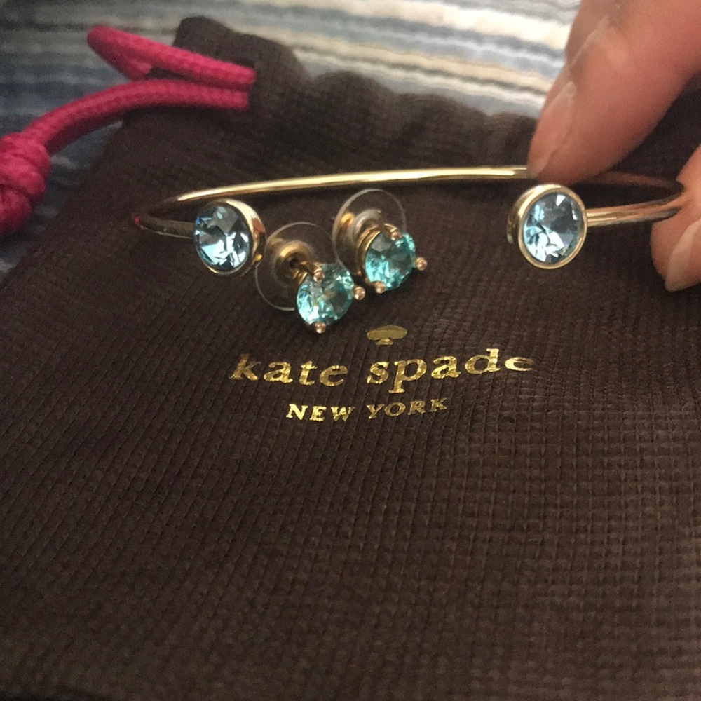 Kate Spade Bangle with Matching Stud Earrings